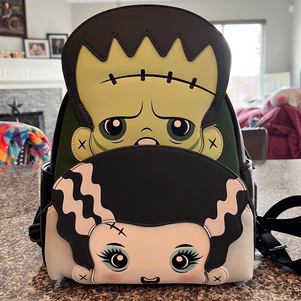 Monsters Loungefly Frankenstein and the Bride of Frankenstein